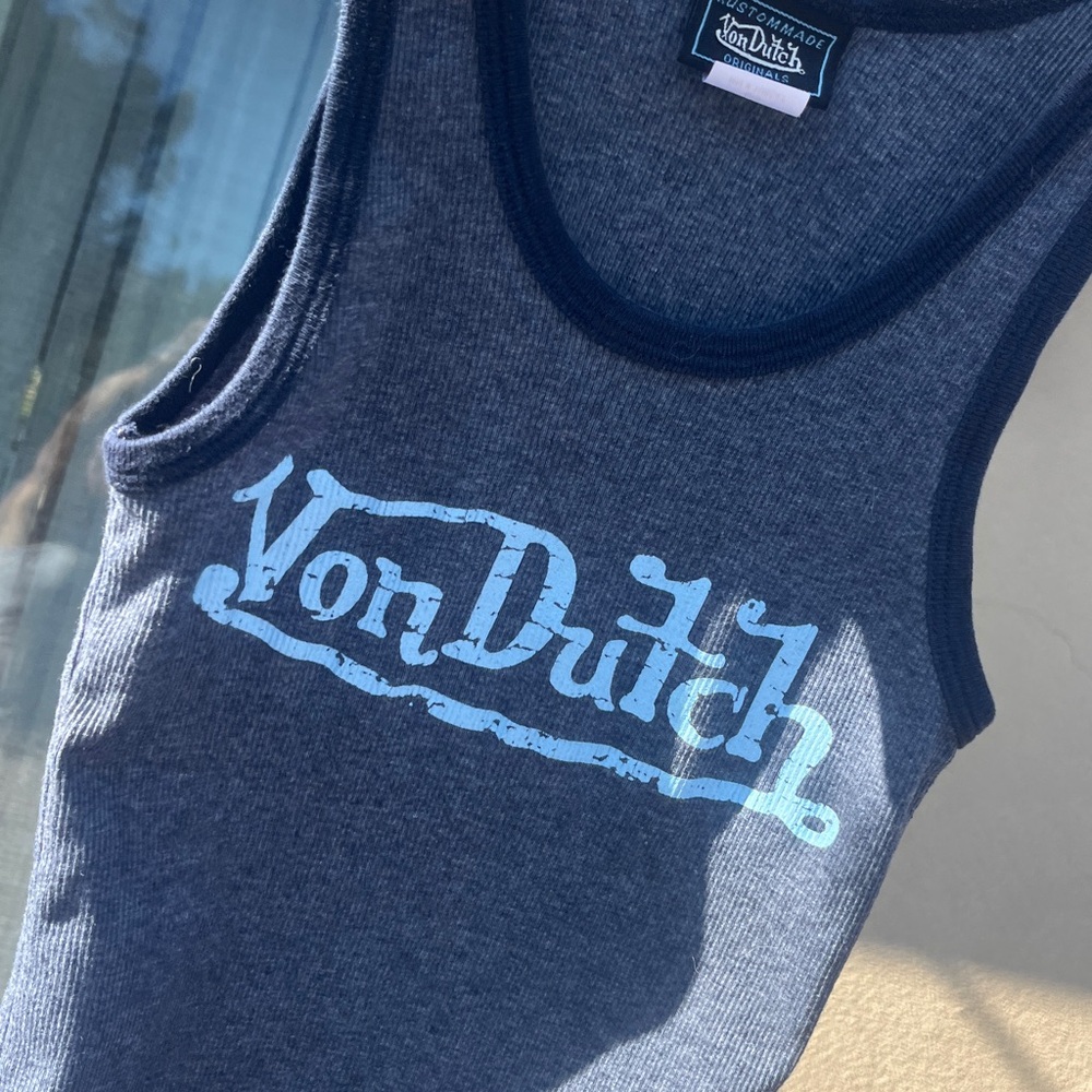 Von Dutch Ringer Ribbed Tank - Picture 5 of 16